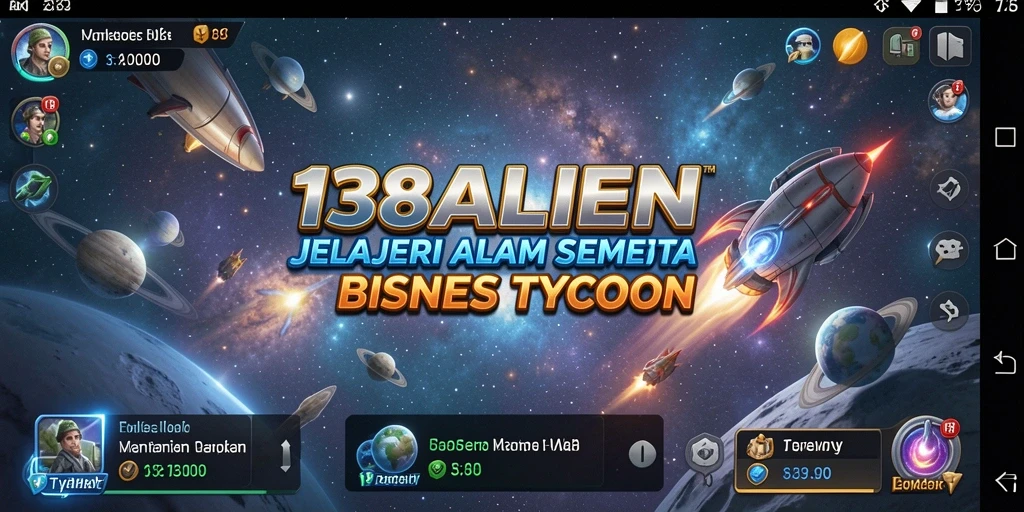 Menampilkan gameplay strategis intergalaksi di 138ALIEN.