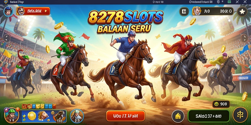 Gambaran mendebarkan dari gameplay Racing di 8278SLOTS.