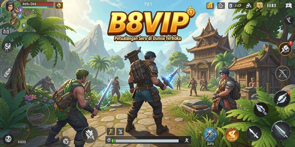 Tampilan gameplay menakjubkan di dunia terbuka B8VIP.