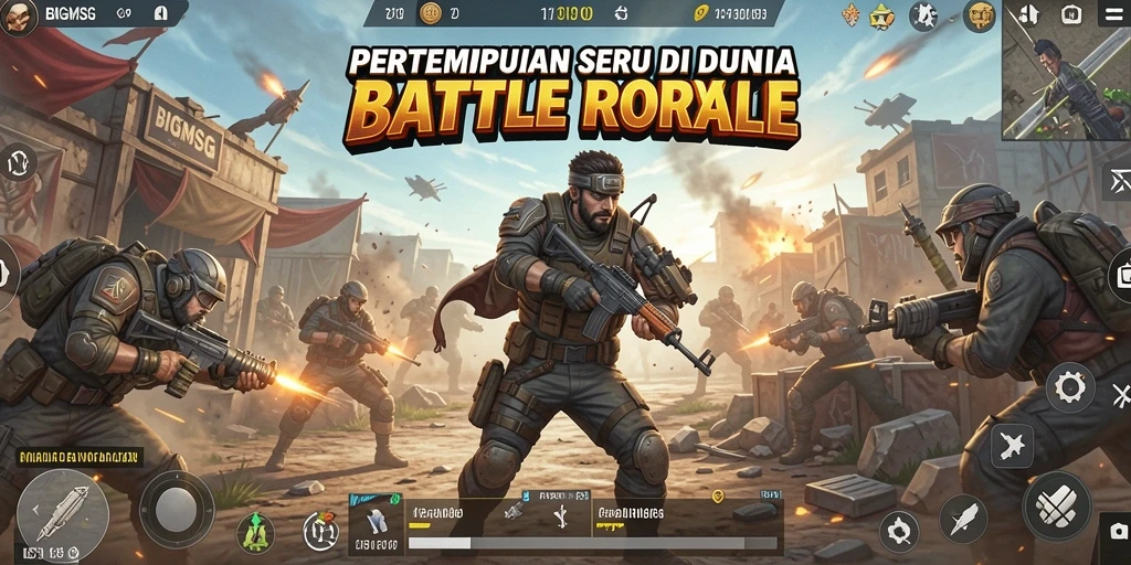 Tampilan aksi mendebarkan dari gameplay <strong>BIGMSG</strong> yang penuh strategi.