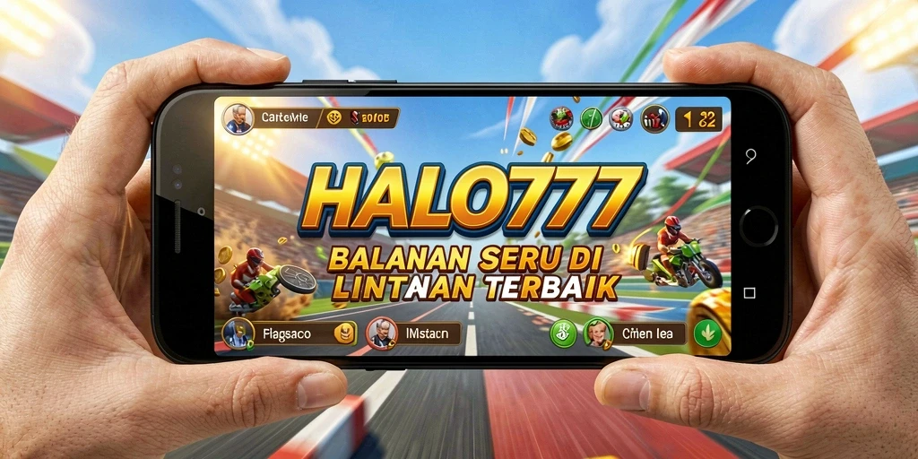 Screenshot gameplay balapan seru di HALO777.