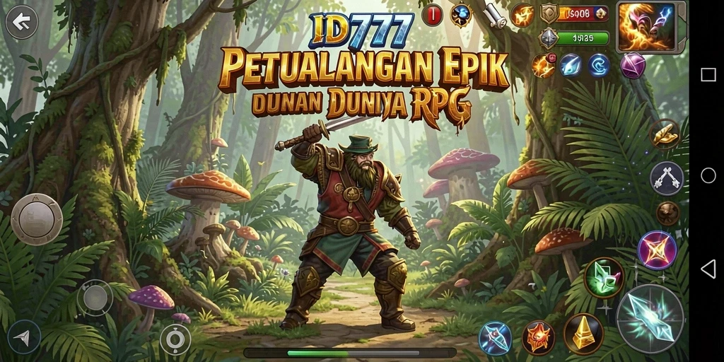 Tampilan gameplay menakjubkan dari ID777 saat menjelajahi dunia RPG.