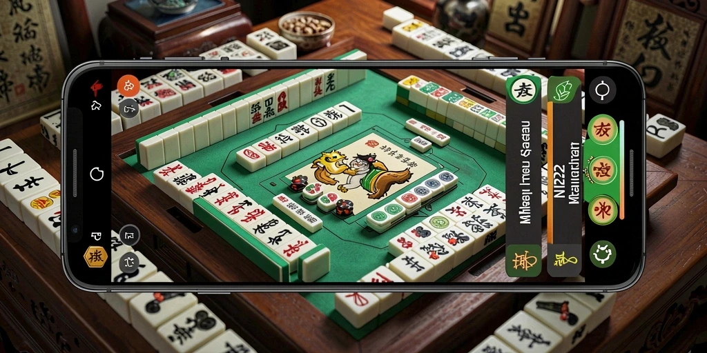 Screenshot IN22 menunjukkan pengalaman gameplay Mahjong yang mengasyikkan.