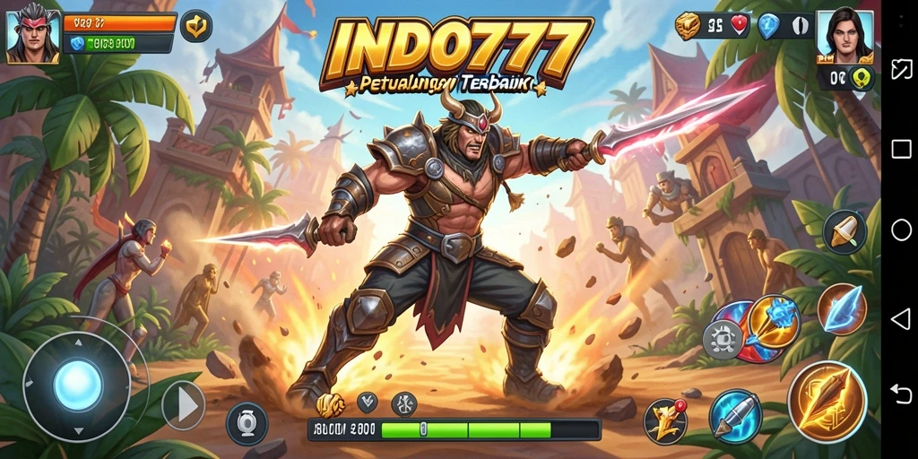 Tampilan gameplay action INDO777 yang mendebarkan dan penuh tantangan.