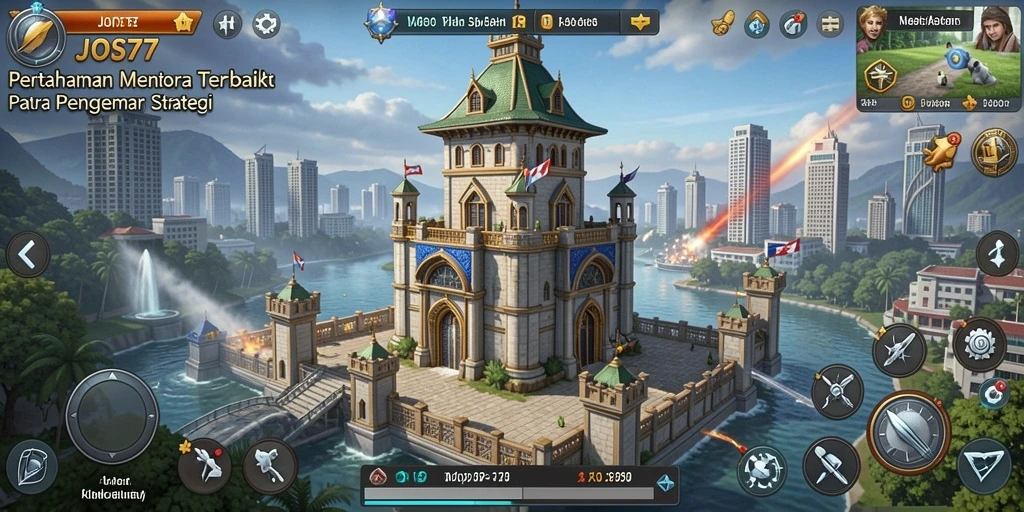 Gameplay seru JOS77 dalam pertahanan menara yang dinamis.