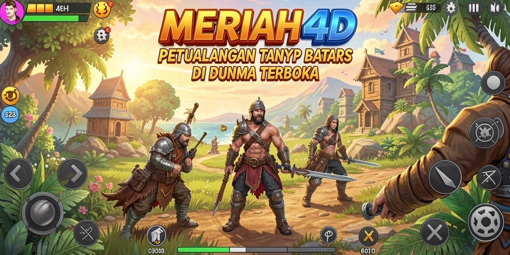 Gameplay MERIAH4D dengan petualangan seru di dunia terbuka.