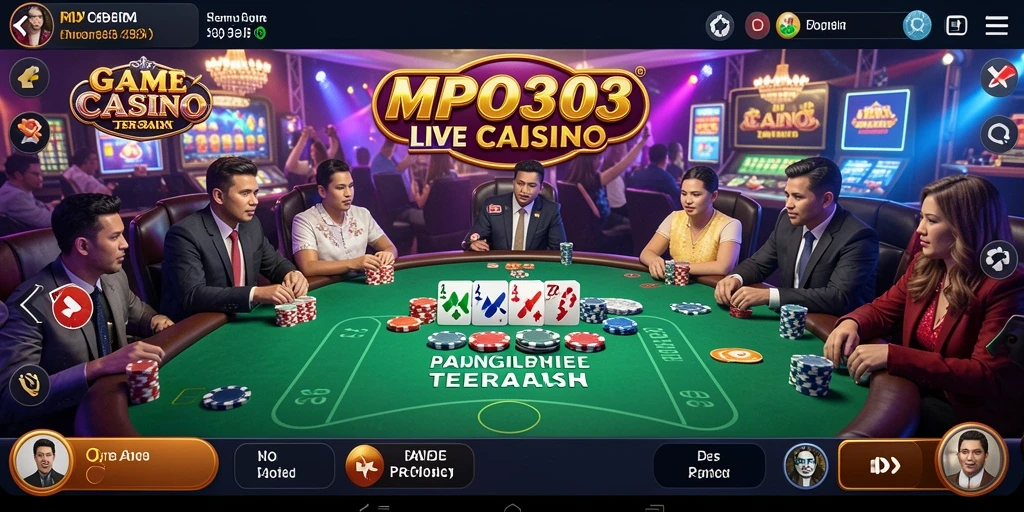 Gameplay seru di MPO303 dengan dealer langsung dan suasana kasino nyata.