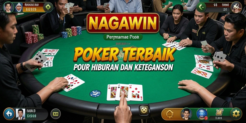 Tampilan gameplay NAGAWIN yang menarik saat bermain Poker.