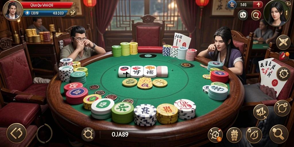 Tampilan gameplay seru OJA89 di tengah persaingan QiuQiu.