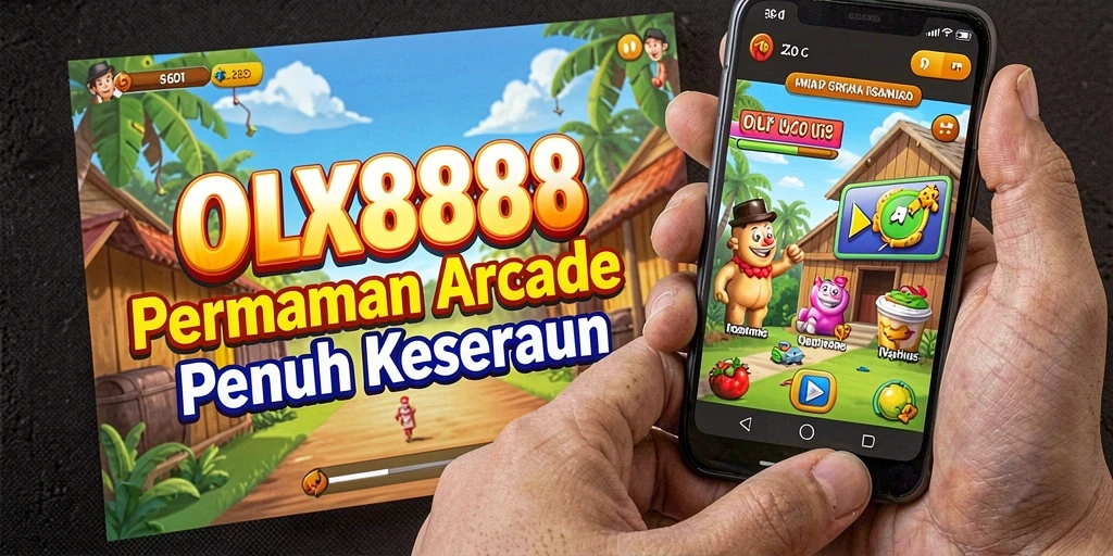 Tampilan gameplay seru dari OLX888 yang menampilkan aksi arcade mendebarkan.