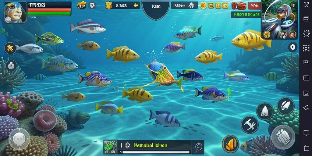 Gameplay seru PP88 dengan berbagai ikan untuk ditembak.