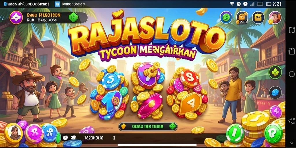 Tampilan gameplay RAJASLOTO yang menarik dan interaktif.