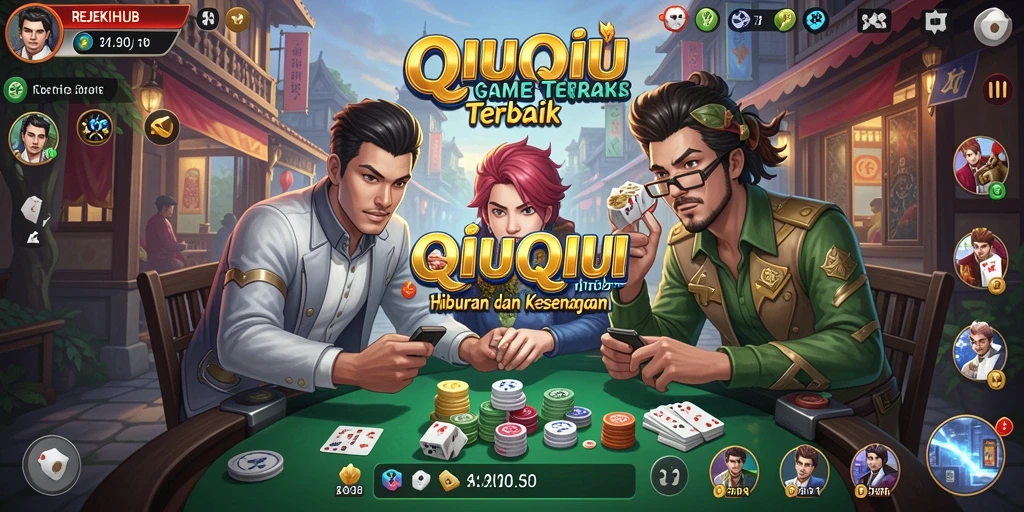 Tampilan gameplay QiuQiu yang seru dan interaktif di REJEKIHUB.