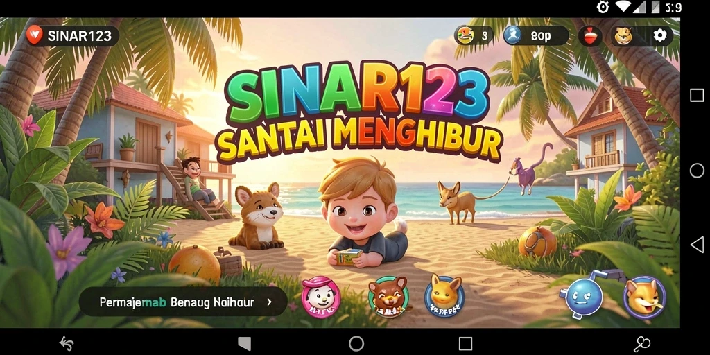Tampilan gameplay SINAR123 yang cerah dan mengasyikkan.
