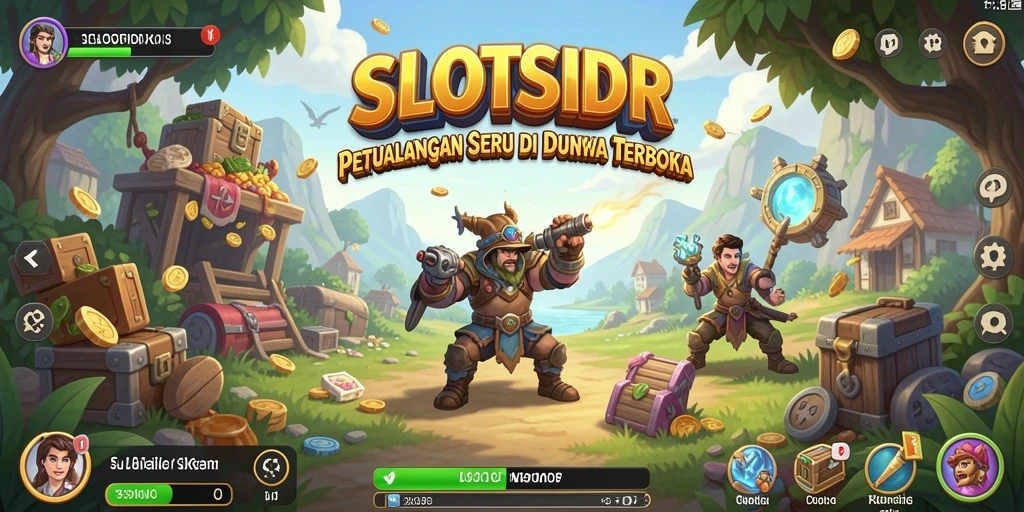 Tampilan menarik dari gameplay SLOTSIDR di dunia terbuka.