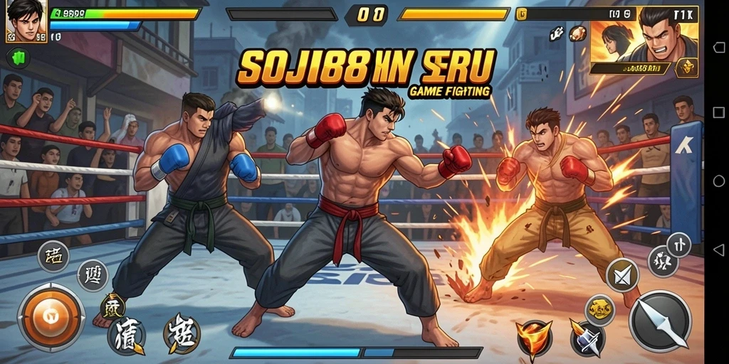 Screenshot gameplay SOJU88 yang menunjukkan pertarungan intens.