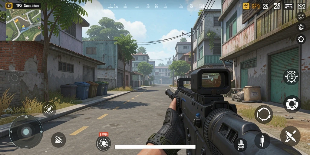 Tampilan gameplay SP212 yang dinamis dan seru di dunia TPS.