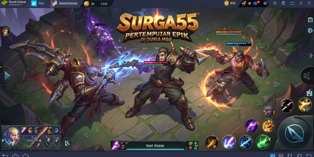 Gameplay action-packed dari SURGA55 dengan taktik strategis yang mendebarkan.