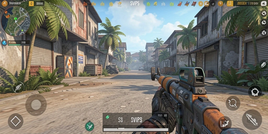 Tampilan aksi mendebarkan dalam gameplay SVIP5