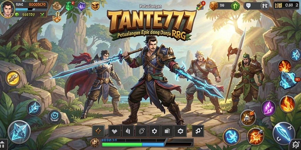 Tampilan gameplay TANTE777 yang memukau dan penuh aksi seru.