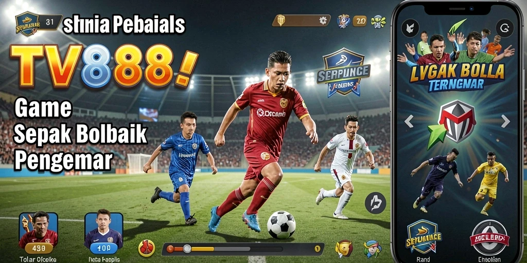 Screenshot gameplay <strong>TV888</strong> yang menunjukkan aksi seru dalam pertandingan sepak bola.