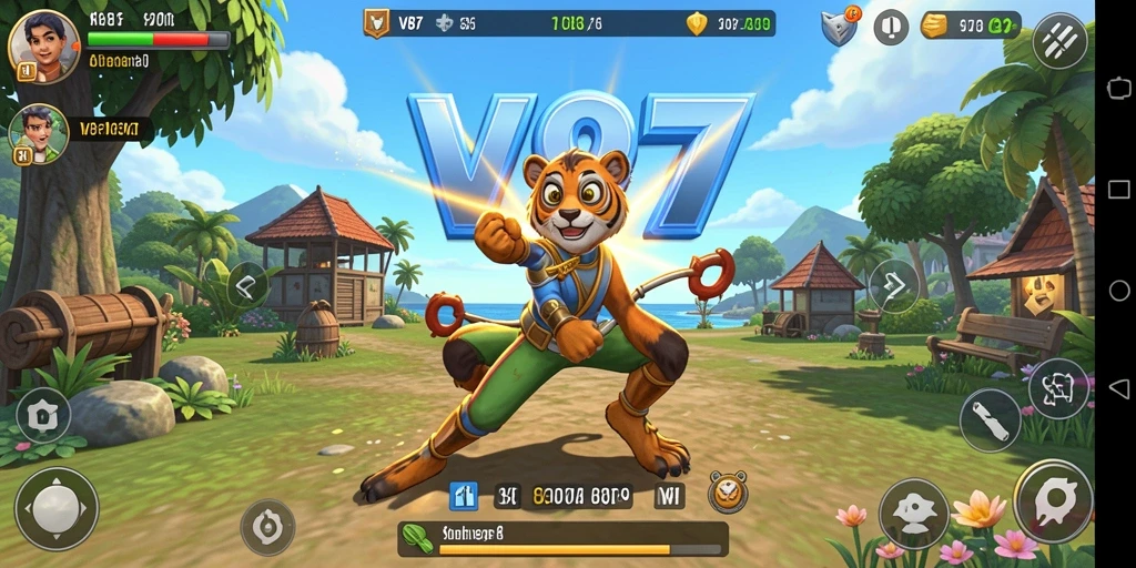 Tampilan gameplay V87 yang menampilkan simulasi kehidupan yang realistis dan menarik.