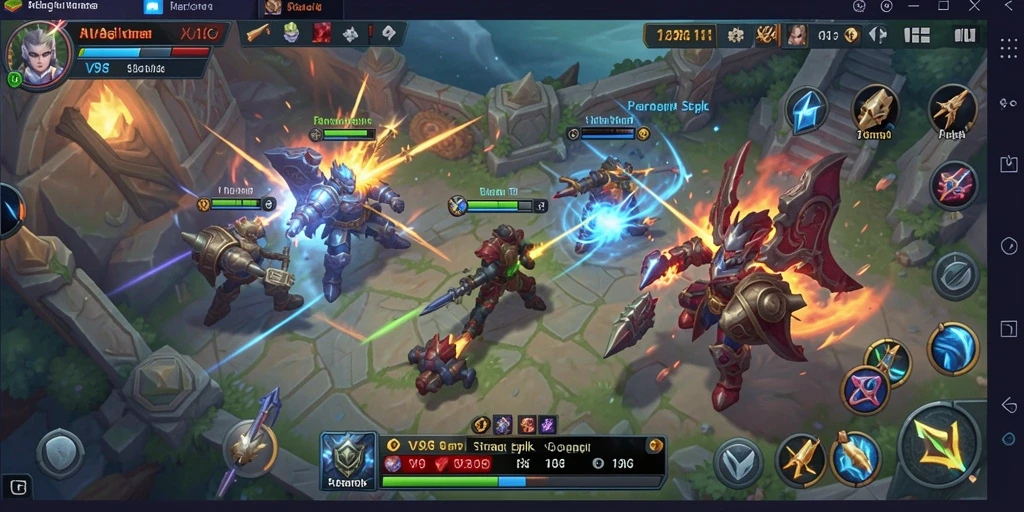 Tampilan gameplay SLG V98 yang menegangkan dan penuh strategi.